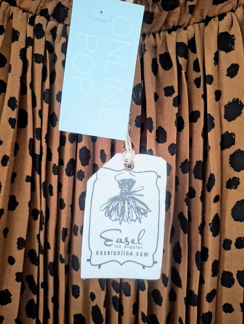 New w/Tags EASEL Pleated MIDI Skirt - Picture 5 of 5